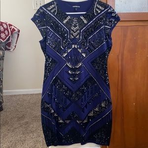 Express sequin dress